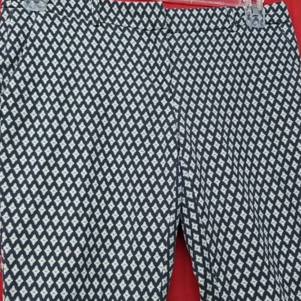 Womens Pants Willi Smith Size 6 (32 x 26) Diamond Floral Pattern - Picture 13 of 14